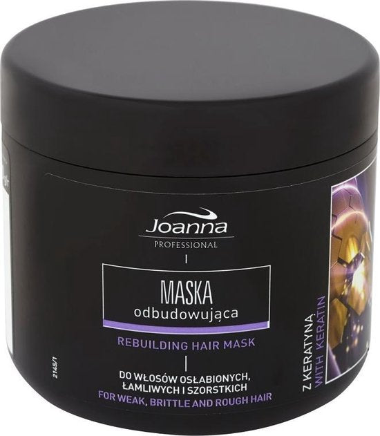 Joanna Professional - Keratin Rebuilding Hair Restoring Mask For Hair Weakened From Keratin 500G