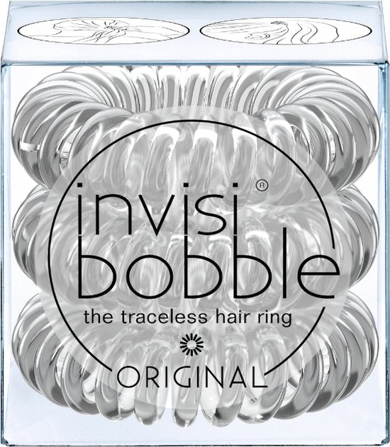 Hair ties Invisibobble Invisibobble Elastic Spiral Transparent 3 Units