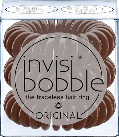 Rubber Hair Bands Invisibobble Original Brown (3 Units)