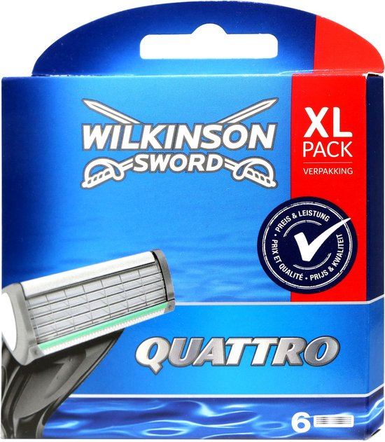 Wilkinson Quattro Scheermesje, 6st