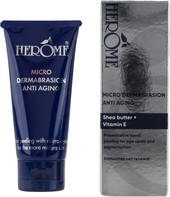 Herome Handpeeling Anti-Aging - Micro Dermabrasion Anti-Ageing - Zuiverende Peeling voor de Handen - Stimuleert Celvernieuwing - 55ml.