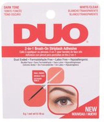 Ardell | Duo 2 | Wimperlijm, Dark Tone (Wit, Transparant, Latex vrij, Hypoallergeen)