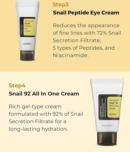 COSRX - All About Snail Kit - Korean Skincare - 4 Delig