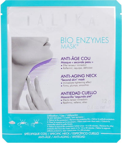Talika Bio Enzymes Mask - Anti-Age Neck Masker - Verzacht, lift en verstevigt