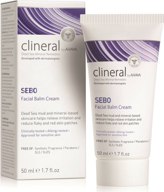 AHAVA Clineral SEBO Gezichtscrème | Intensieve Hydratatie & Kalmering | Speciaal voor Gevoelige Huid | Gezichtsverzorging voor Mannen & Vrouwen | Help