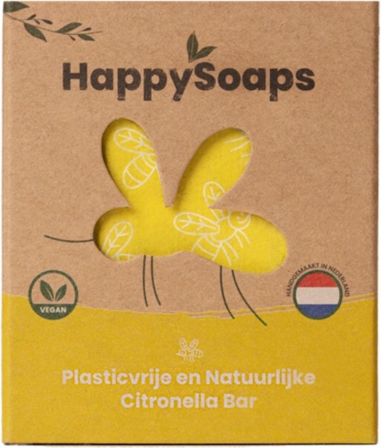 HappySoaps Anti-insect Bar Citronella & Krachtige Munt 40 gr
