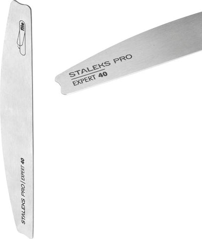 Staleks Metal base | Expert 40 | voor maanvormige (crescent) vervangbare nagelvijl | RVS