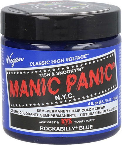 Manic Panic Semi permanente haarverf Rockabilly Blue Classic Blauw