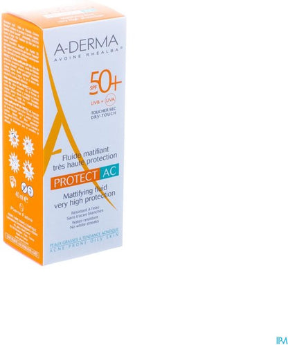Voc htinbrengende Matte Vloeistof A-Derma Protect AC 40 ml