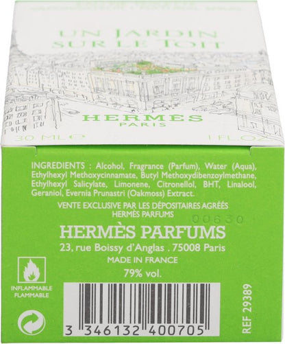 Hermès Un Jardin Sur Le Toit - 30 ml - eau de toilette spray - unisexparfum