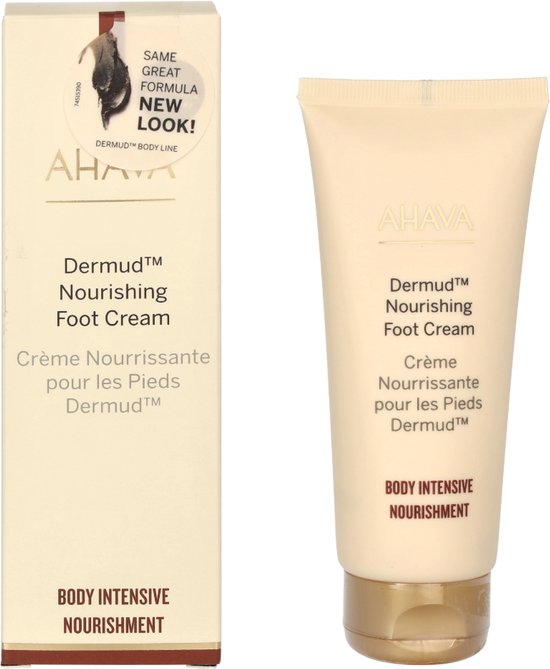 AHAVA Dermud Intensieve Voetcrème - Hydrateert Droge & Ruwe Voeten | Verlicht Irritaties & Gevoeligheden | Biedt Zachtheid & Comfort | Voet Verzorging voor Mannen & Vrouwen | Moisturizer voor een Droge Huid - 100ml
