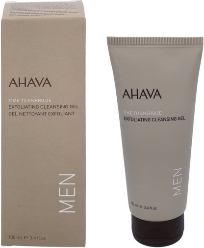 AHAVA MAN Exfoliërende Reinigingsgel - Diepe Reiniging & Verfrissing | Verwijdert Verstopte Poriën | Zachte en Energiegevende Formule | Gezichtsreiniger voor mannen - 100ml