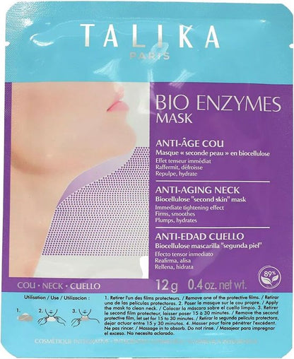 Talika Bio Enzymes Mask - Anti-Age Neck Masker - Verzacht, lift en verstevigt