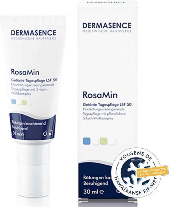 Dermasence rosamin taned day care lsf 50 SPF 50 gekleurde dagcreme