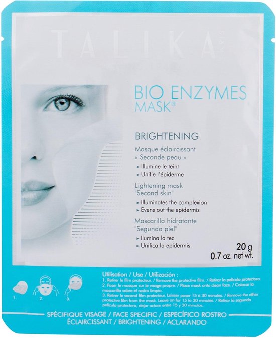 Talika Bio Enzymes Brightening Mask - 1 sheet - Reinigend masker