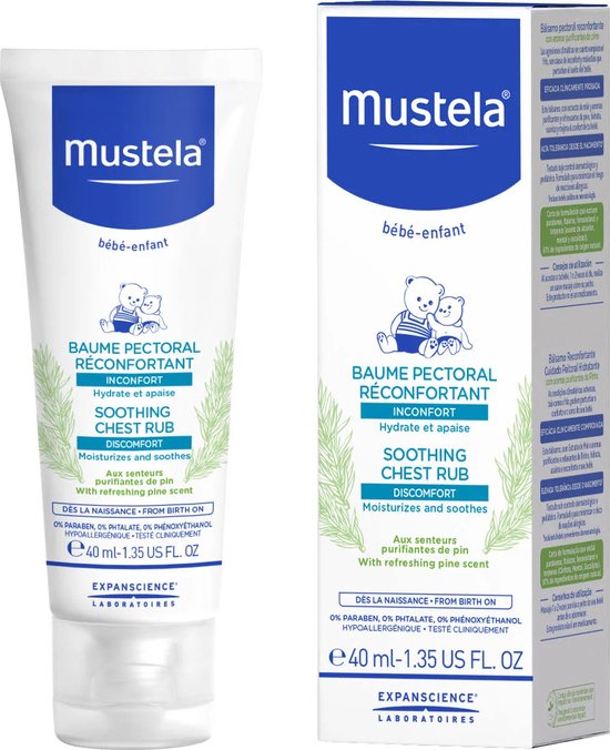 Mustela - Bébé Soothing Chest Rub Balm - Pine Essence Balm For A Peaceful Sleep