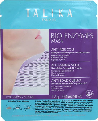Talika Bio Enzymes Mask - Anti-Age Neck Masker - Verzacht, lift en verstevigt