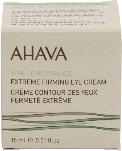 AHAVA Extreem verstevigende oogcréme – Geeft stevigheid aan de huid – Biedt intense hydratatie – Anti Rimpel – VEGAN – Alcohol- en parabenenvrij – Parfumvrij – 15ml