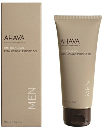 AHAVA MAN Exfoliërende Reinigingsgel - Diepe Reiniging & Verfrissing | Verwijdert Verstopte Poriën | Zachte en Energiegevende Formule | Gezichtsreiniger voor mannen - 100ml