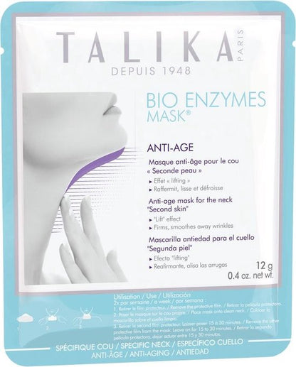 Talika Bio Enzymes Mask - Anti-Age Neck Masker - Verzacht, lift en verstevigt