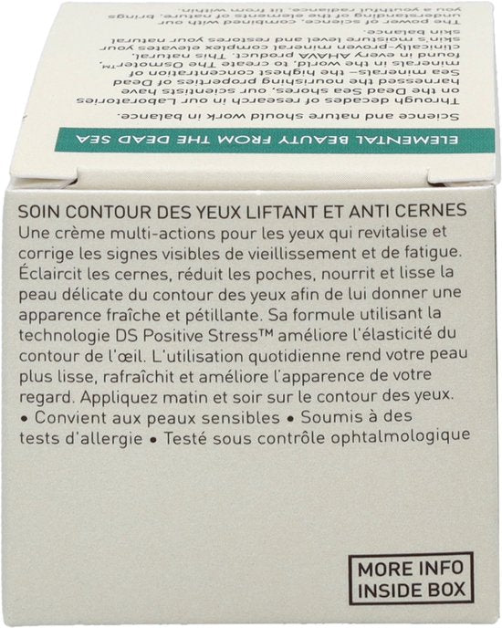 AHAVA Oogbehandeling | Vermindert Donkere Kringen & Wallen | Lift & Verstevigt | Anti-rimpel & Anti-Aging | Intense Hydratatie | Serum met Vitamine C
