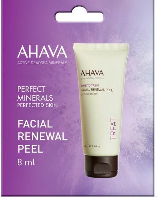 AHAVA Gezichtsvernieuwende peeling - Verbetert de huidvernieuwing - Geeft onmiddellijke uitstraling - Eenmalig gebruik - VEGAN - Alcohol- en parabenenvrij - 8ml