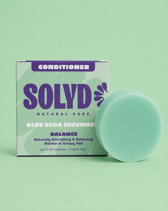 ShampooBars - Conditioner Bar Aloë Vera - Komkommer voor alle haartypes - 45g