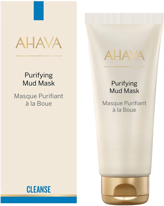 AHAVA Verzuiverende Kleimasker - Diepe Reiniging & Verheldering | Egaliseert Huidtextuur | Dode Zee Modder & Osmoter | Gezichtsmasker met Vitamine C | Gezichtsverzorging voor Dames & Heren - 100ml