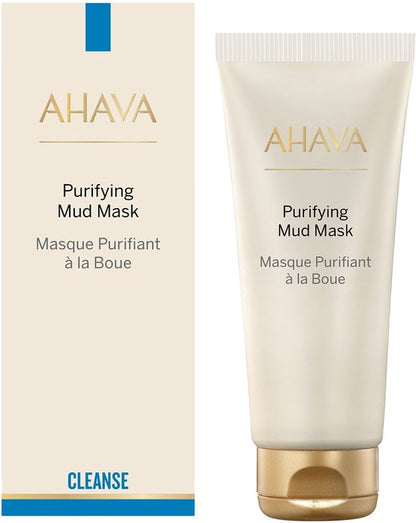 AHAVA Verzuiverende Kleimasker - Diepe Reiniging & Verheldering | Egaliseert Huidtextuur | Dode Zee Modder & Osmoter | Gezichtsmasker met Vitamine C | Gezichtsverzorging voor Dames & Heren - 100ml