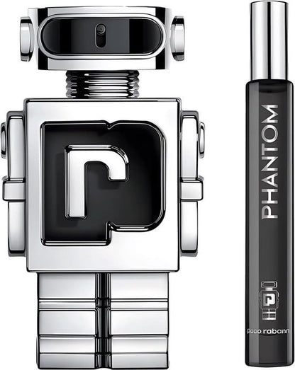Paco Rabanne Phantom Giftset - 100 ml eau de toilette spray + 10 ml eau de toilette spray - cadeauset voor heren