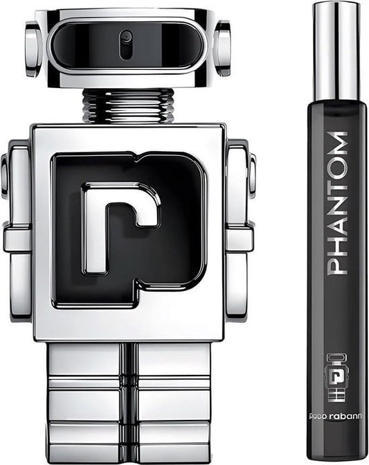 Paco Rabanne Phantom Giftset - 100 ml eau de toilette spray + 10 ml eau de toilette spray - cadeauset voor heren