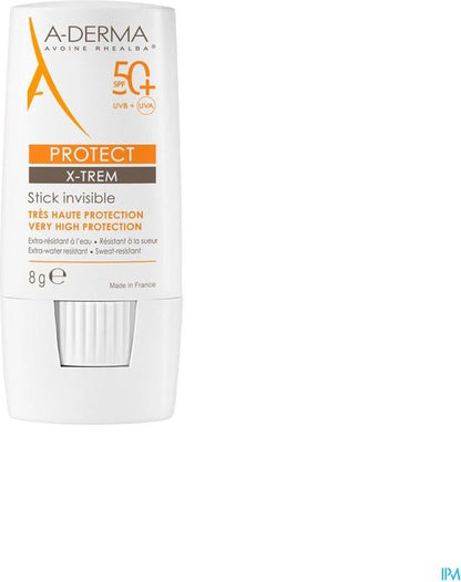 Hydraterende Gezichtscrème A-Derma Protect X-Trem Stick Spf 50 (8 g)