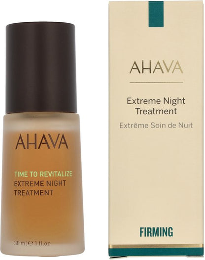 AHAVA extreem nacht behandeling – Geeft stevigheid en houdt de huid glad  – Versterkt de natuurlijke barrière van de huid – VEGAN – Alcohol- en parabenenvrij – 30ml