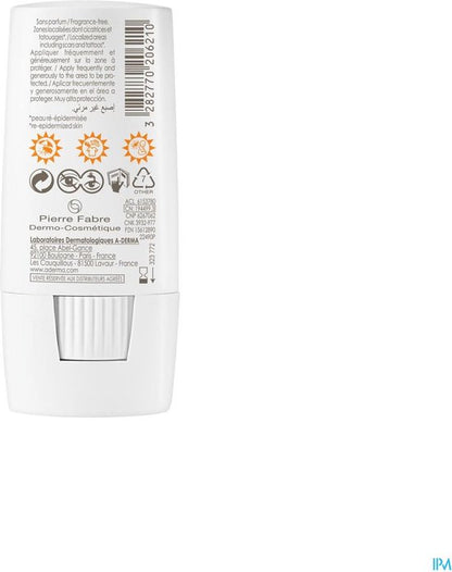 Hydraterende Gezichtscrème A-Derma Protect X-Trem Stick Spf 50 (8 g)