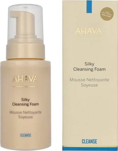 AHAVA Zachte Reinigingsschuim - Efficiënte & Zachte Reiniger | Verwijdert Vuil & Oneffenheden | Ideaal voor Droge & Gevoelige Huid | Gezichtsreiniging | Cleansing foam voor mannen & vrouwen | Moisturizer voor een droge huid & gezicht - 200ml