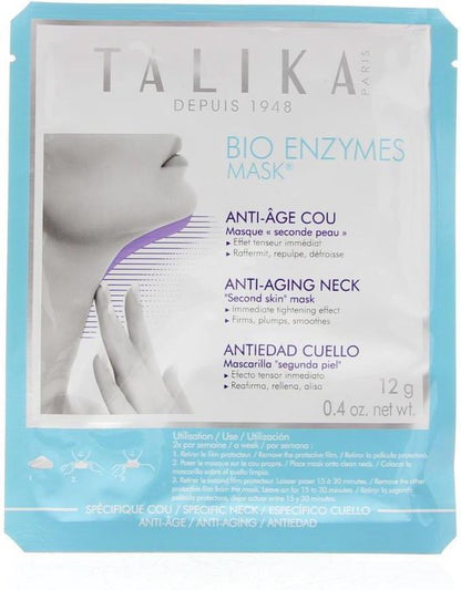Talika Bio Enzymes Mask - Anti-Age Neck Masker - Verzacht, lift en verstevigt