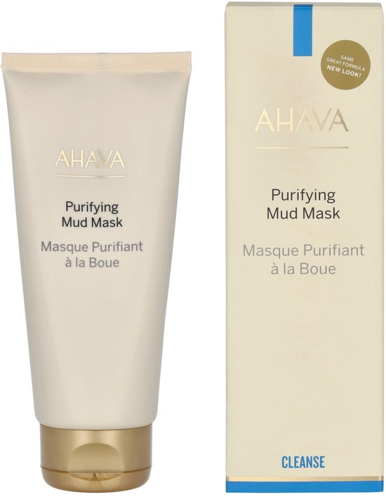 AHAVA Verzuiverende Kleimasker - Diepe Reiniging & Verheldering | Egaliseert Huidtextuur | Dode Zee Modder & Osmoter | Gezichtsmasker met Vitamine C | Gezichtsverzorging voor Dames & Heren - 100ml