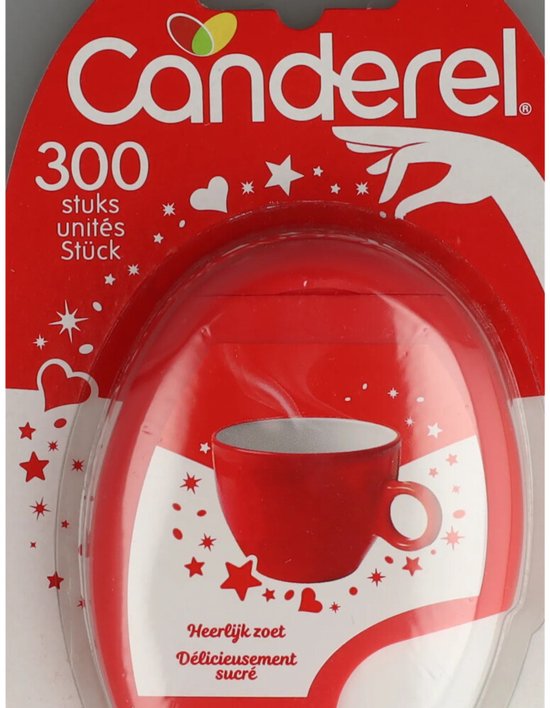 Canderel zoetjes dispenser - met sucralose - 300 stuks