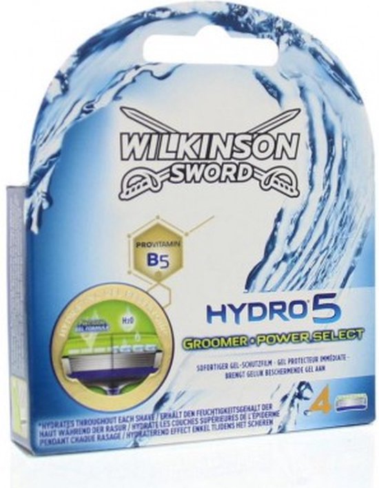 Wilkinson Hydro 5 Scheermesjes - Groomer Power Select 4 Stuks