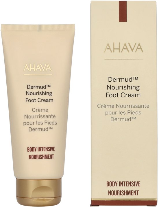 AHAVA Dermud Intensieve Voetcrème - Hydrateert Droge & Ruwe Voeten | Verlicht Irritaties & Gevoeligheden | Biedt Zachtheid & Comfort | Voet Verzorging voor Mannen & Vrouwen | Moisturizer voor een Droge Huid - 100ml