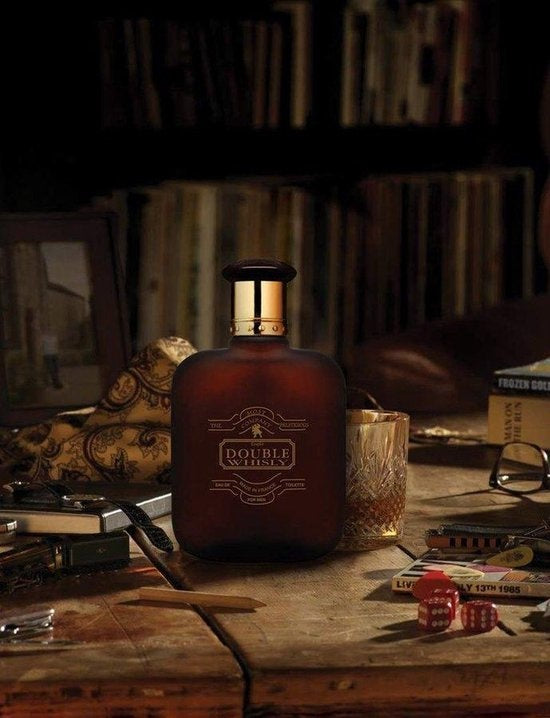 Whisky - DOUBLE - Heren Parfum -  Een sterk kruidige geur met Bergamot - Kruidnagel - Musk - 100 ml