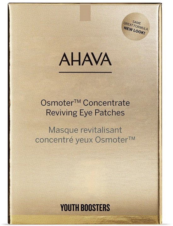 AHAVA Oogmasker met Mineralen uit de Dode Zee - Anti-Rimpel & Anti-Aging | Helpt tegen Wallen & Donkere Kringen | Verbetert Uitstraling & Frisheid | Hyaluronic Acid voor Dames & Heren | Gezichtsverzorging met Vitamine C & Hyaluronzuur - 6 stuks