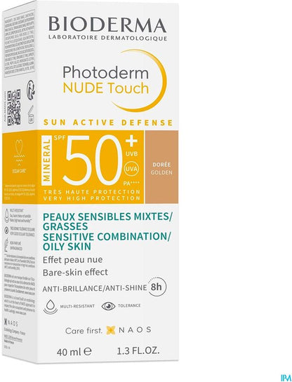 Bioderma Photoderm Nude Touch Crème SPF50+ Dorée