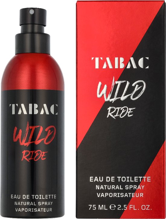 Tabac Wild Ride Eau de Toilette - Frisse avontuurlijke geur voor heren - 75ML
