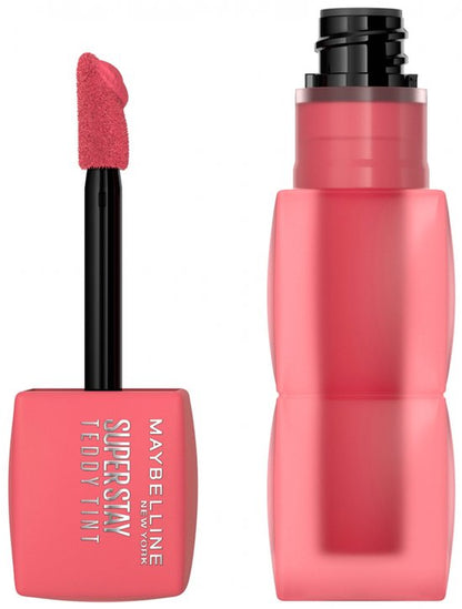 Maybelline New York Superstay Teddy Tint 40 Petalcore Lippenstift | Blijft tot wel 12 uur zitten | Met een teddy-zachte en matte finish, 5ml