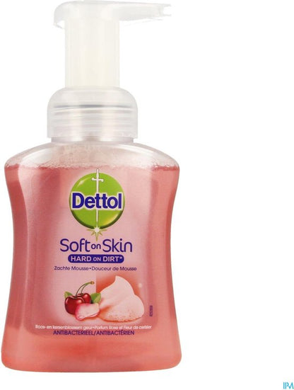 Dettol Handzeep Zachte Mousse - Antibacterieel - Roos  Kersenbloesem - 250 ml