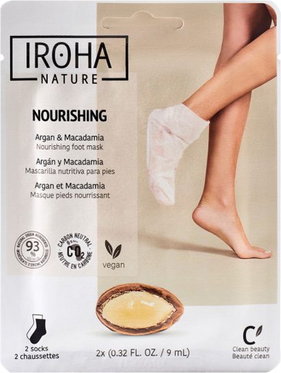 Voetenmasker Iroha Argan Sokken Macadamianoot