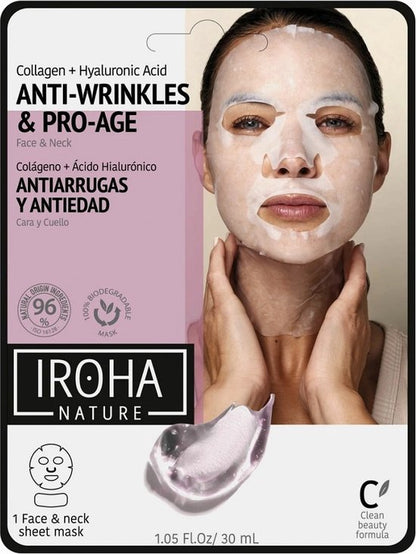 Anti-Veroudering Vitaliserend Masker Cotton Face & Neck Iroha