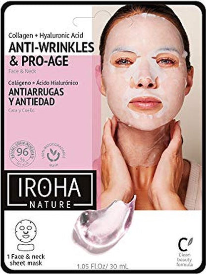 Anti-Veroudering Vitaliserend Masker Cotton Face & Neck Iroha
