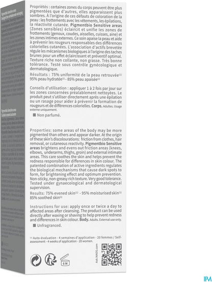 Bioderma Crème Pigmentbio Sensitive Areas Soin Éclaircissant Cible